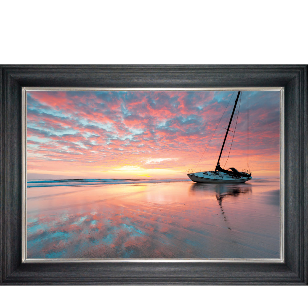 Peaceful Sunset Liquid Wall Art